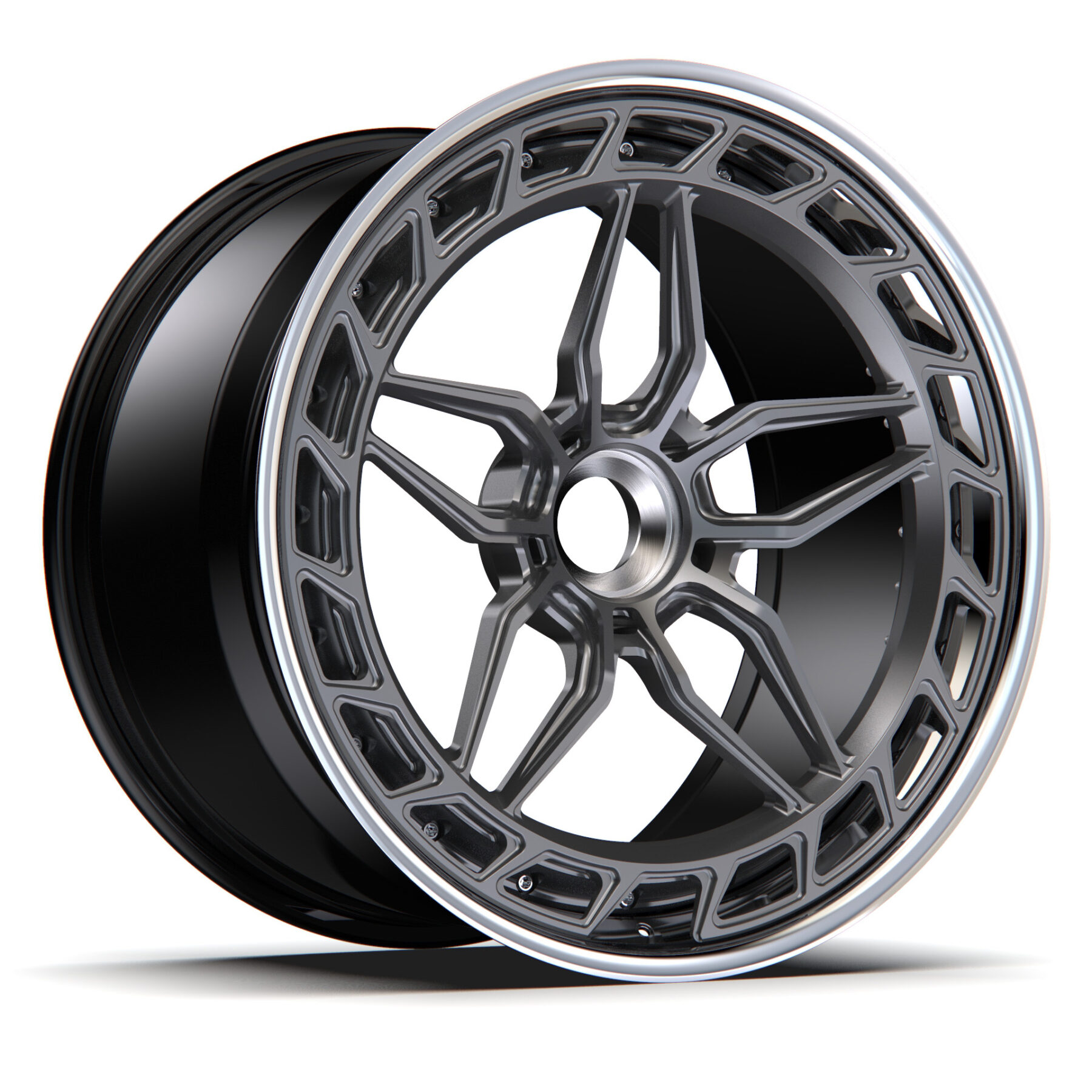 Felga AL13 Wheels A050-R – 3-częściowa Center lock