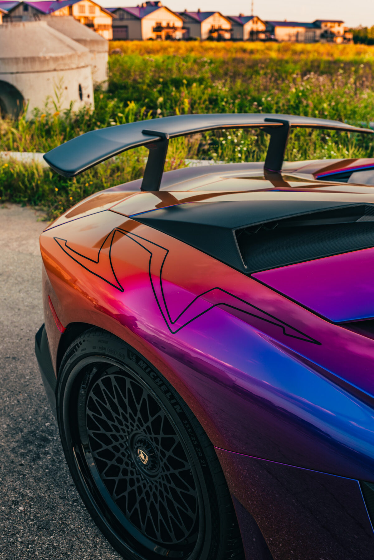 Lamborghini Aventador SV na felgach AL13 Wheels C020